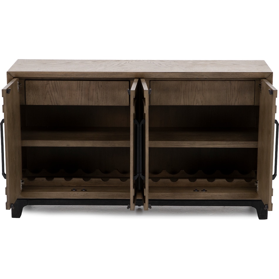 emhf brown buffet server sideboard   
