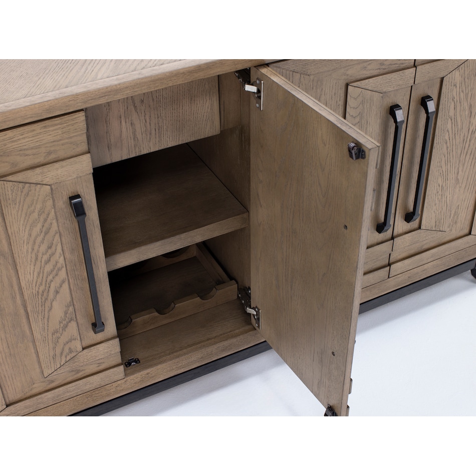 emhf brown buffet server sideboard   