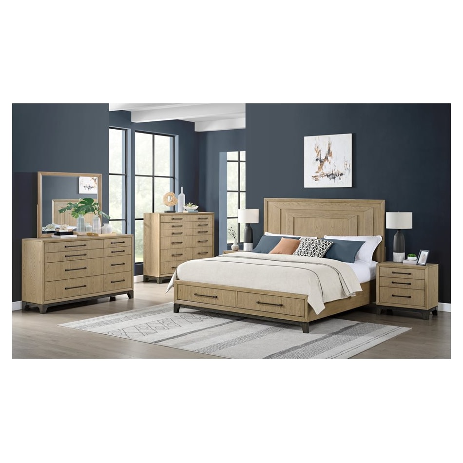 emhf brown queen bed package pqp  