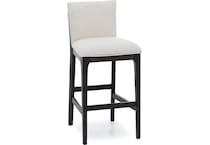 emhf carmel w cocoa base   ivory inch & over bar seat stool   