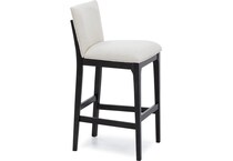 emhf carmel w cocoa base   ivory inch & over bar seat stool   