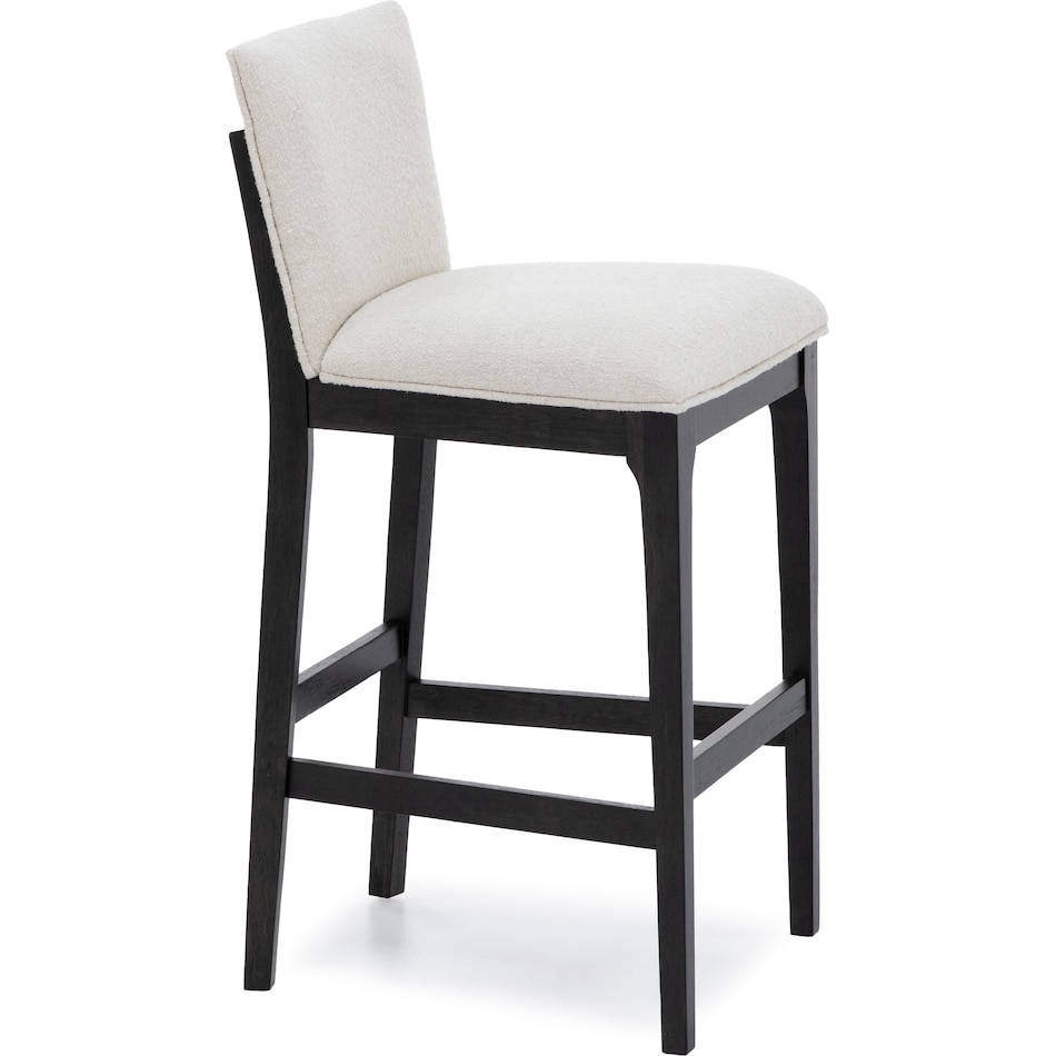 emhf carmel w cocoa base   ivory inch & over bar seat stool   