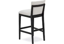 emhf carmel w cocoa base   ivory inch & over bar seat stool   
