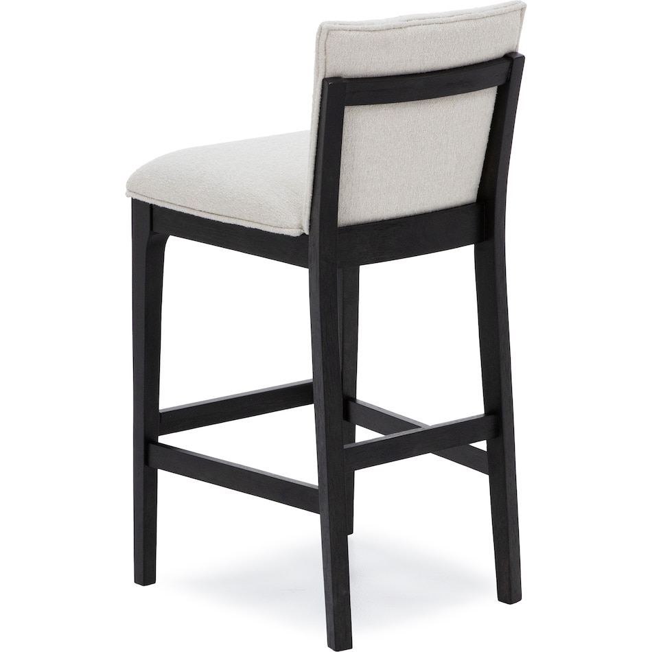 emhf carmel w cocoa base   ivory inch & over bar seat stool   