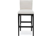 emhf carmel w cocoa base   ivory inch & over bar seat stool   