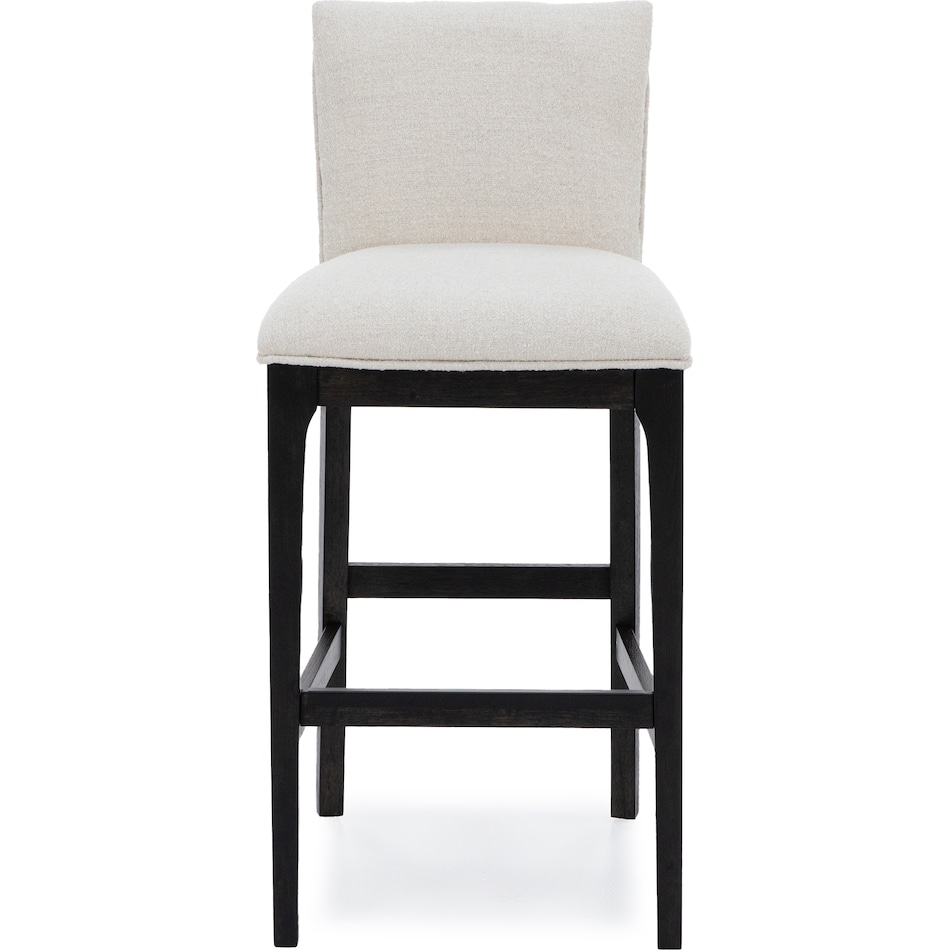 emhf carmel w cocoa base   ivory inch & over bar seat stool   