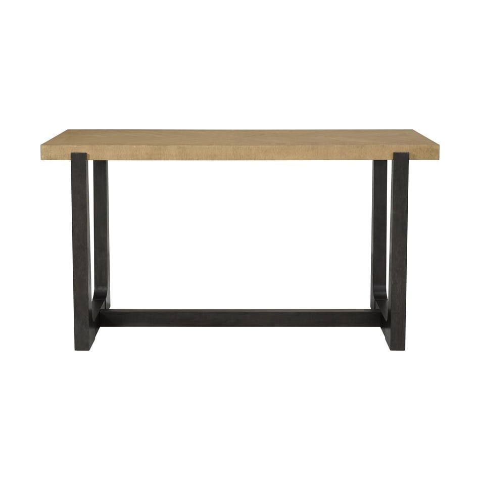 emhf carmel w cocoa base inch bar height table rectangle   