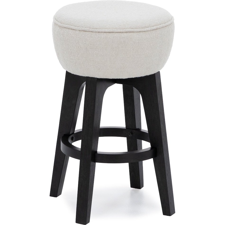 emhf ivory fluff inch & over bar seat stool   