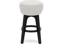 emhf ivory fluff inch & over bar seat stool   