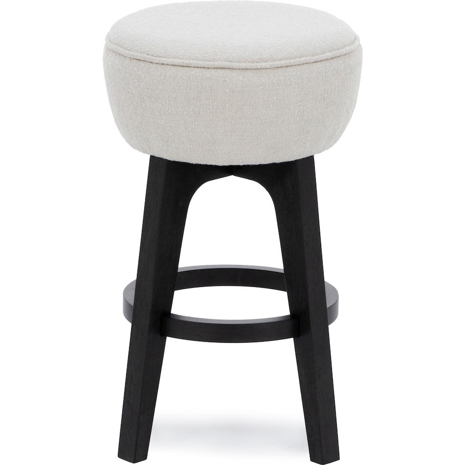 emhf ivory fluff inch & over bar seat stool   