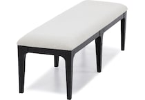 emhf lincoln ivory inch standard seat height bench   