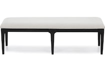 emhf lincoln ivory inch standard seat height bench   