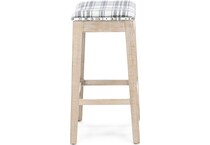 esfl grey inch & over bar seat stool   