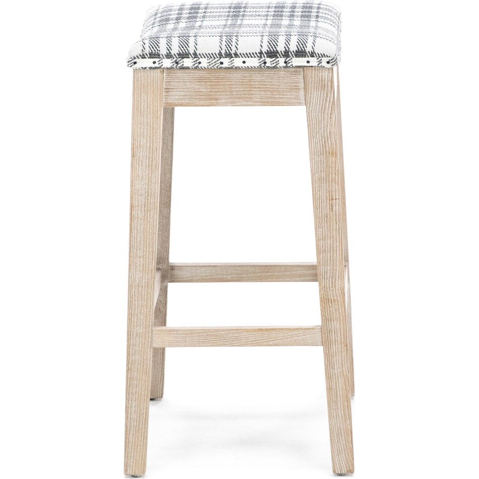 esfl grey inch & over bar seat stool   