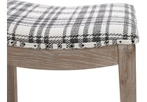 esfl grey inch & over bar seat stool   
