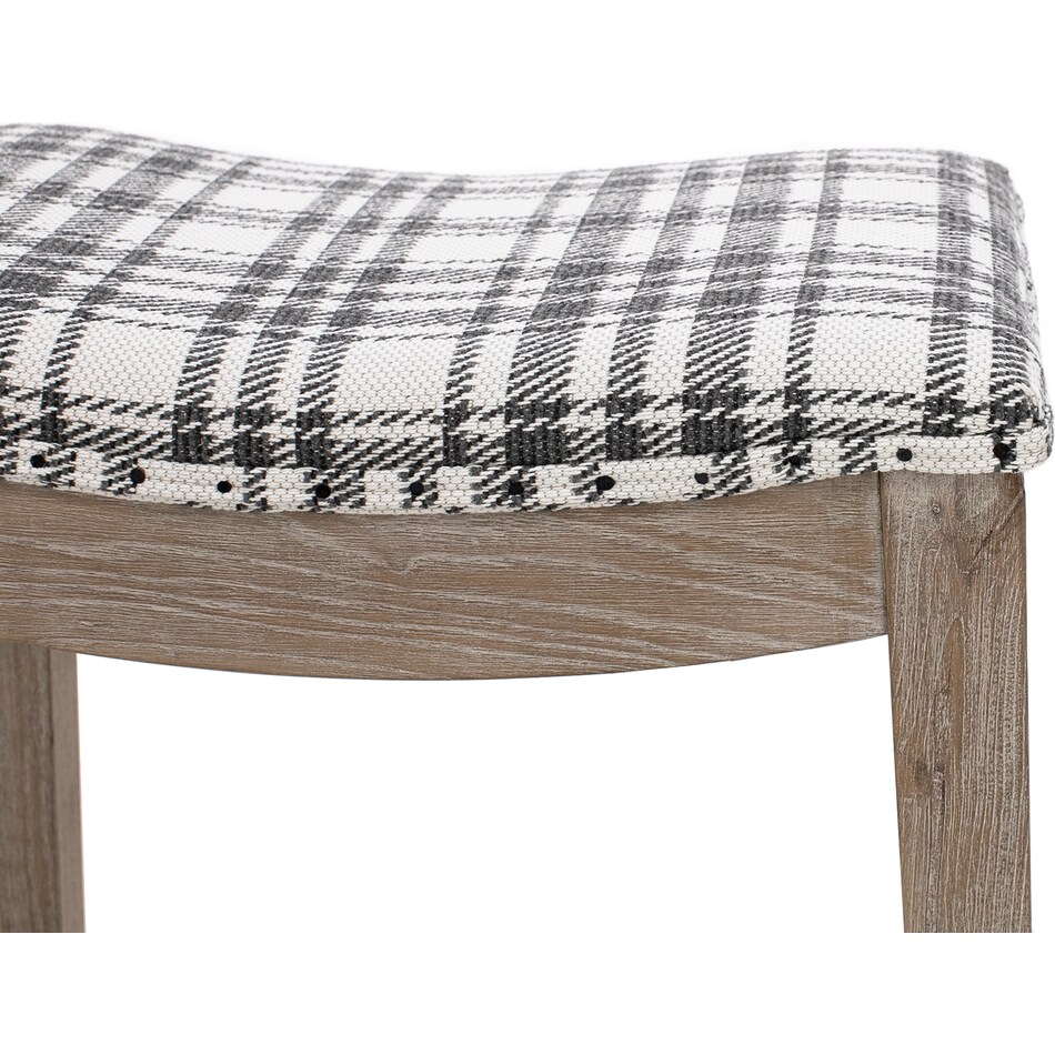 esfl grey inch & over bar seat stool   