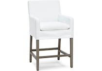 esfl white inch & over bar seat stool   