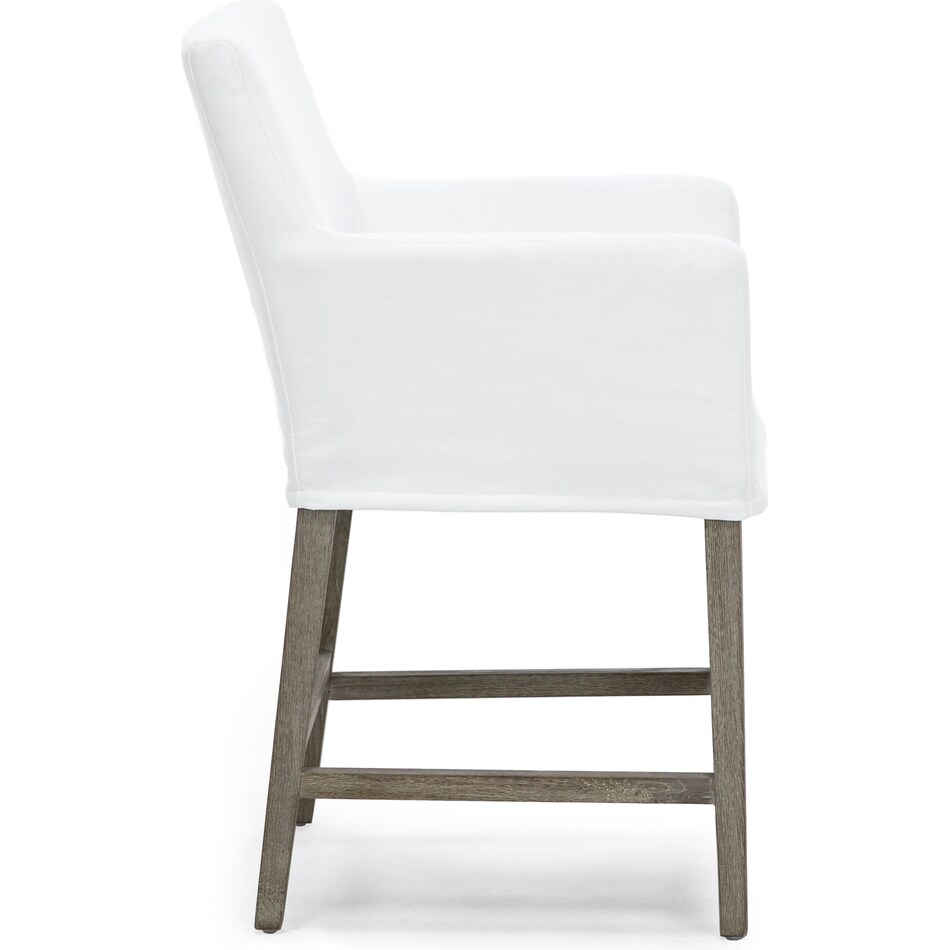 esfl white inch & over bar seat stool   