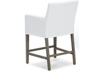 esfl white inch & over bar seat stool   