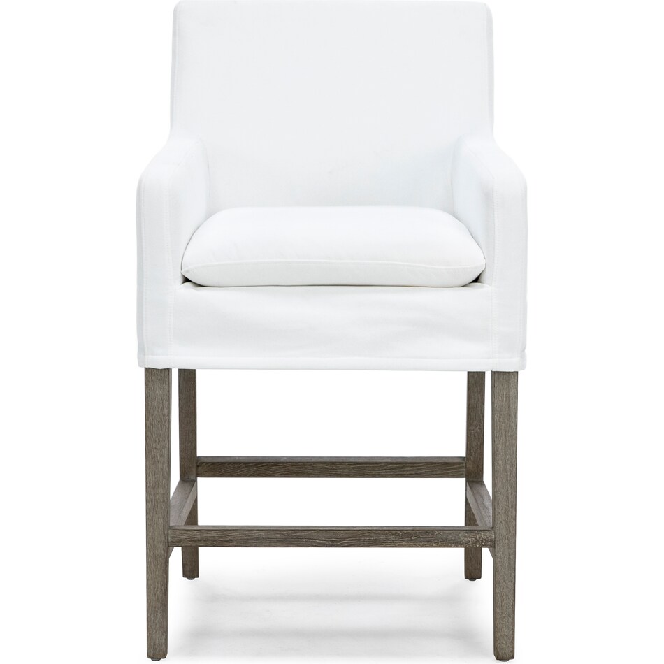 esfl white inch & over bar seat stool   