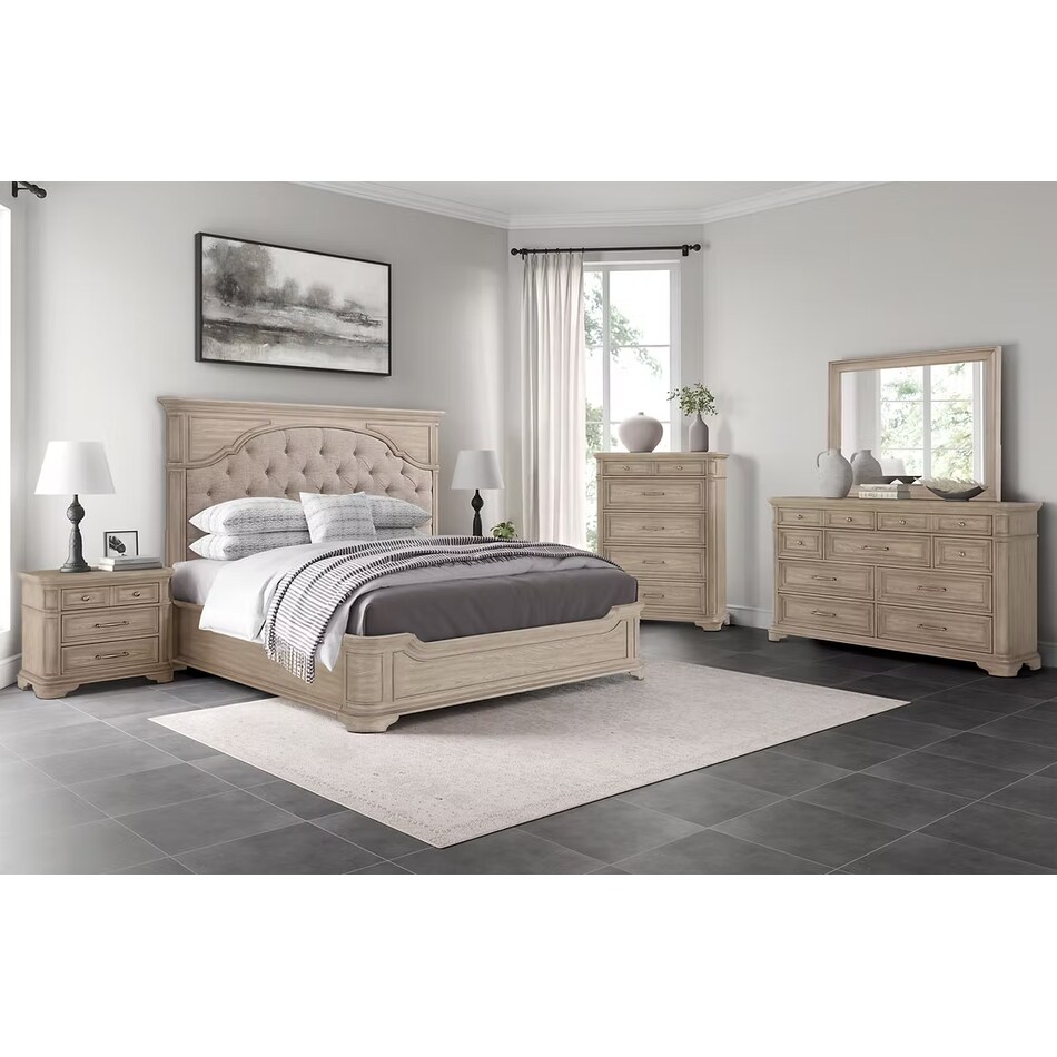 fdhm linville oak queen bed package uqp  