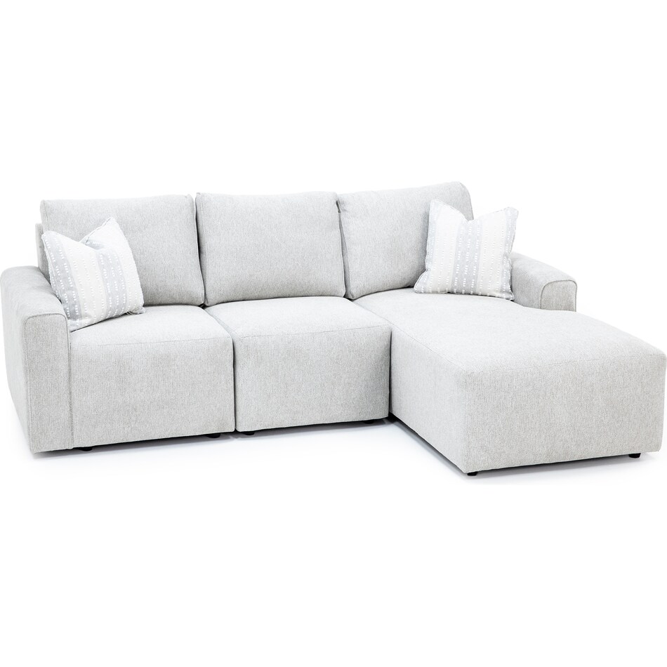 flexsteel industries grey sta fab sectional pieces pkg  