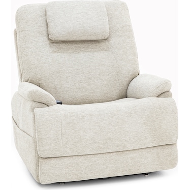 Zecliner Model 2 Fully Loaded Sleep Lift Chair With Heat And Massage in Shell Nanobionic Fabric