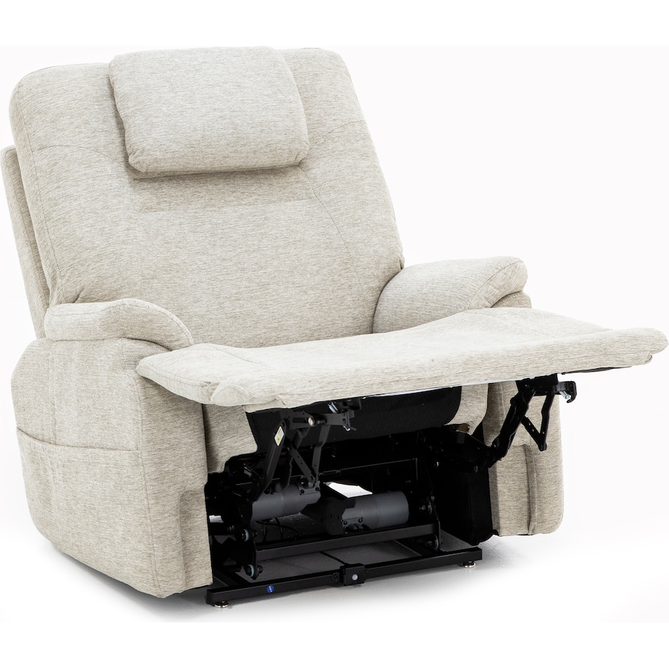 flexsteel beige recliner   