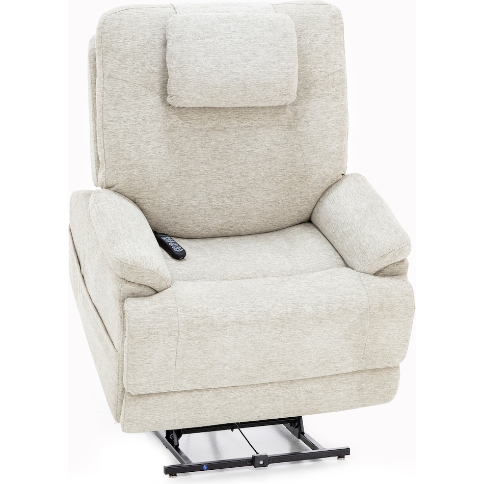 flexsteel beige recliner   