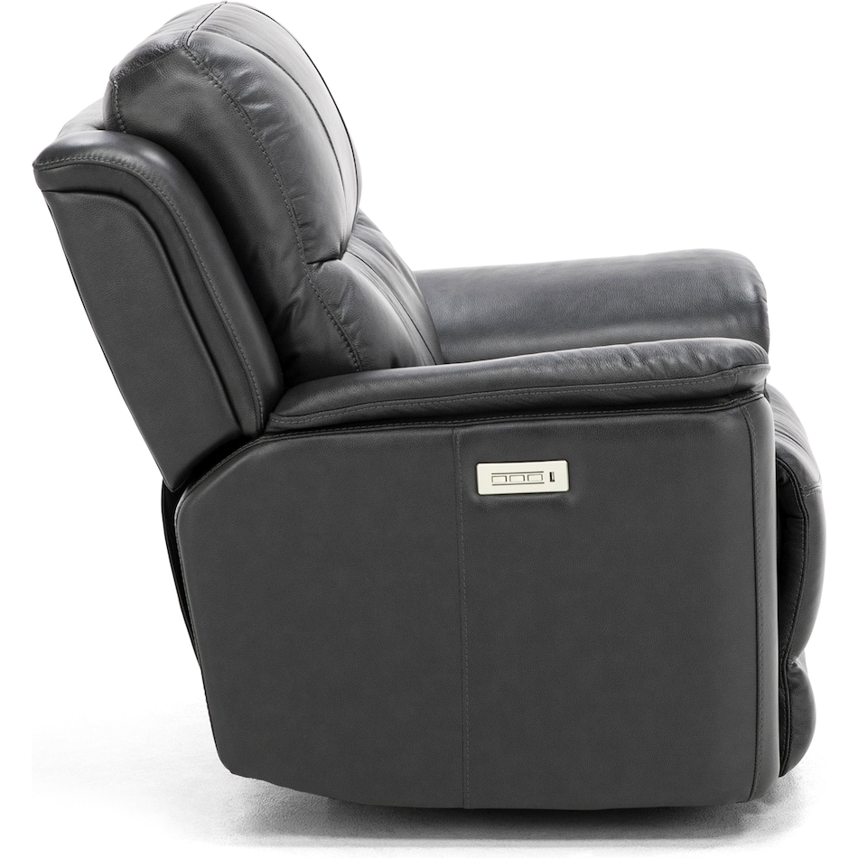 flexsteel black recliner   