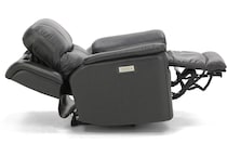 flexsteel black recliner   