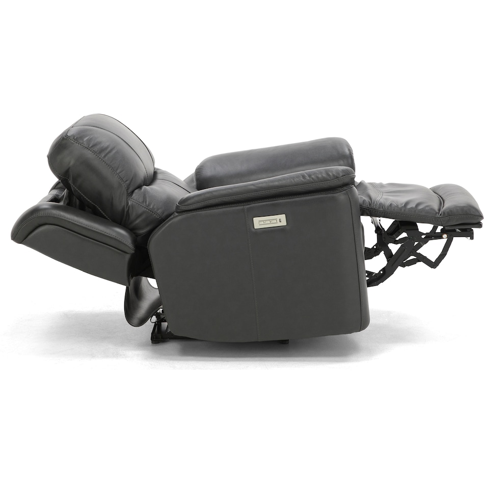 flexsteel black recliner   