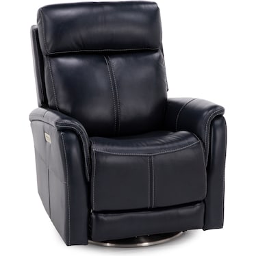 Flexsteel MOVE360 Leather Fully Loaded Swivel Recliner
