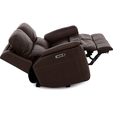 Hank Leather Fully Loaded Zero Gravity Reclining Loveseat
