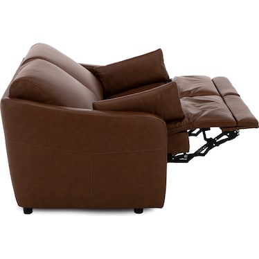 Flexsteel Aubrie Leather Power Wall Saver Reclining Loveseat