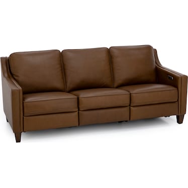 Emery Leather Power Wall Saver Reclining Sofa