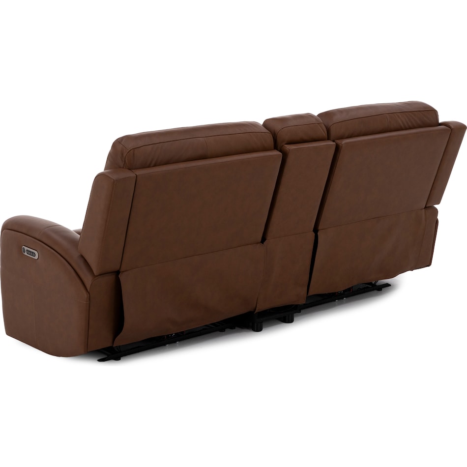 flexsteel brown mtn lth sectional piece pkg  