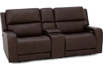 flexsteel brown mtn lth sectional piece pkg  