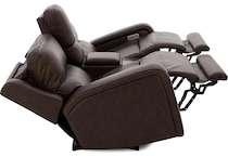 flexsteel brown mtn lth sectional piece pkg  