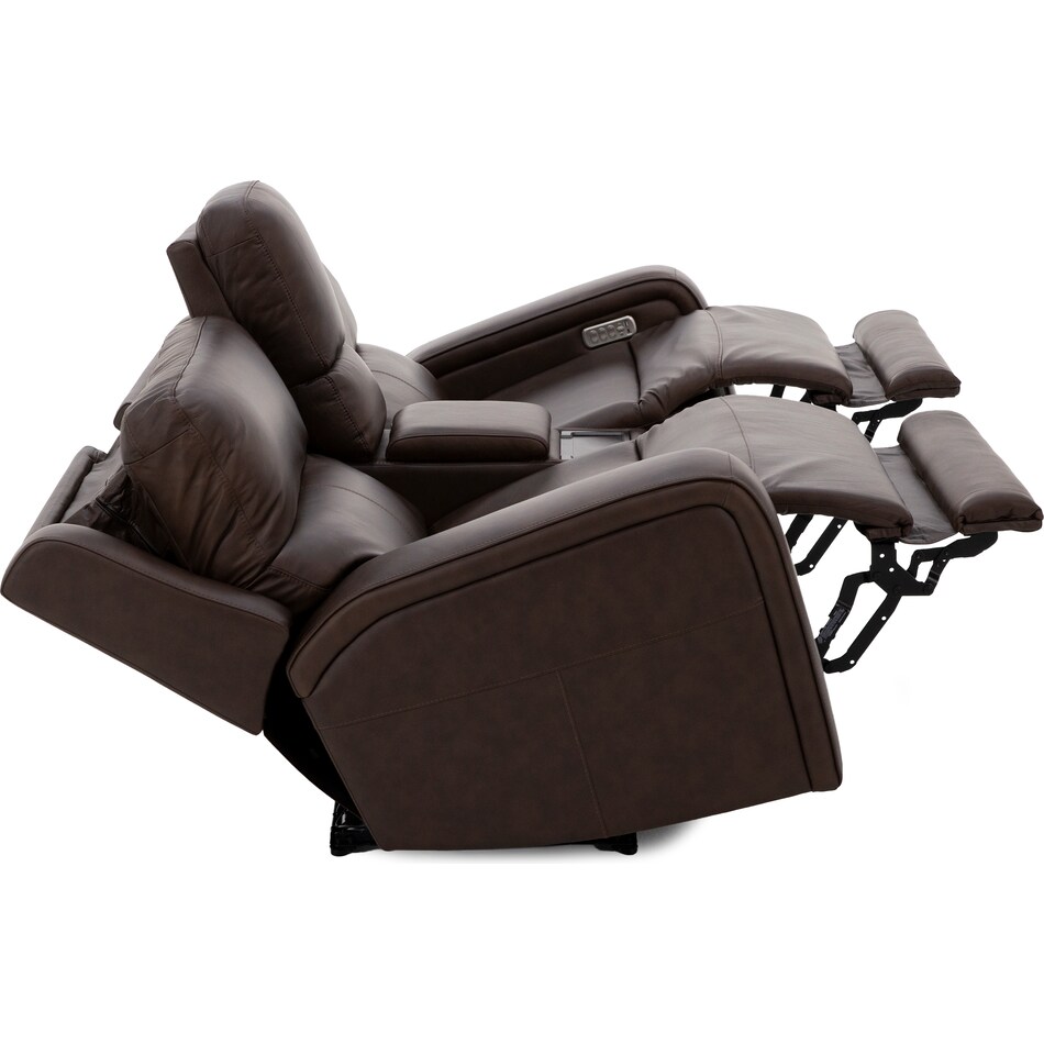 flexsteel brown mtn lth sectional piece pkg  