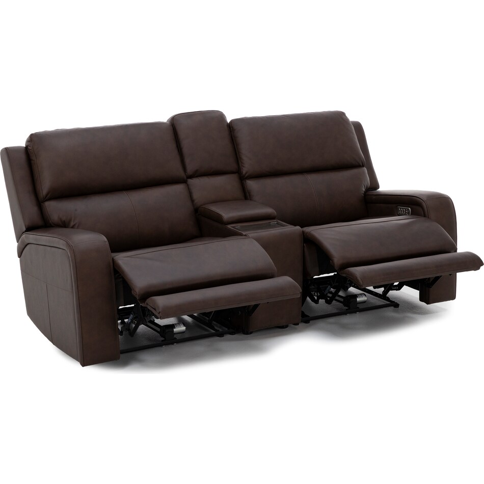 flexsteel brown mtn lth sectional piece pkg  