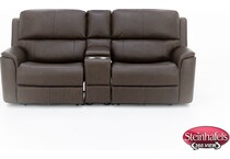 flexsteel brown mtn lth sectional piece  image pkg  