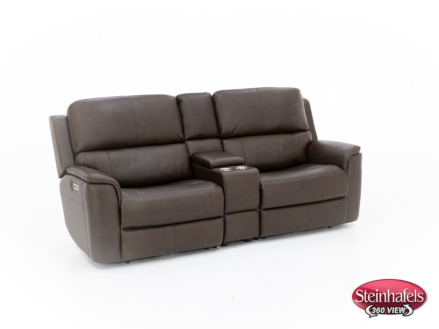 flexsteel brown mtn lth sectional piece  image pkg  