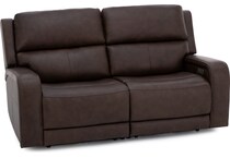 flexsteel brown mtn lth sectional piece pkg  