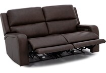 flexsteel brown mtn lth sectional piece pkg  