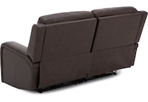 flexsteel brown mtn lth sectional piece pkg  