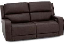 flexsteel brown mtn lth sectional piece pkg  