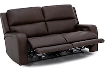 flexsteel brown mtn lth sectional piece pkg  