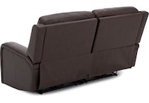 flexsteel brown mtn lth sectional piece pkg  