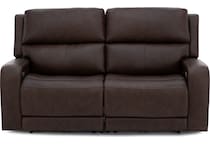 flexsteel brown mtn lth sectional piece pkg  